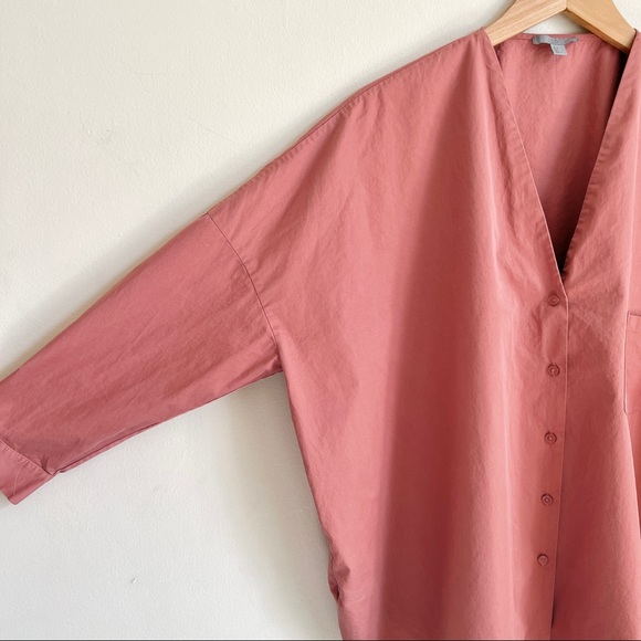 Cos Oversized V Neck Button Down Shirt - Picture 5 of 7
